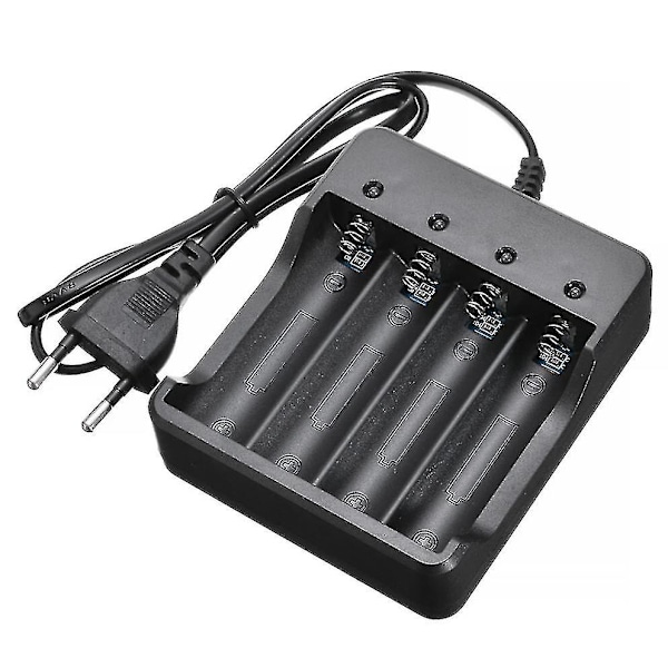 18650 Oplader, 4-slot Oplader, 4.2V, EU