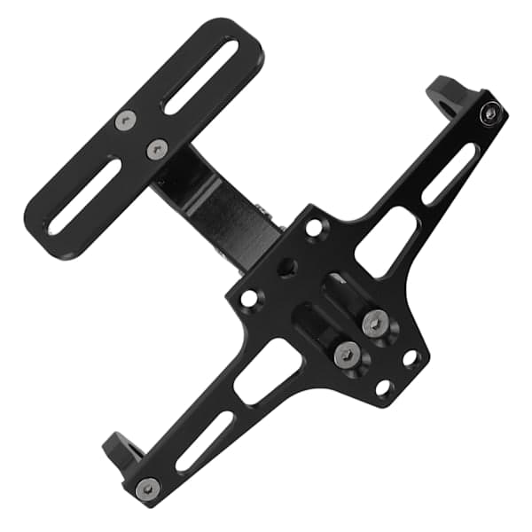 Universal Motorcykel Nummerpladeholder CNC Aluminiumlegering Justerbar Sort, AB