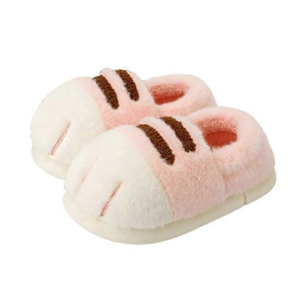 Kissankäpälän tossut, 3D kissankäpälän piirretty tossut naisille pink 37 to 38