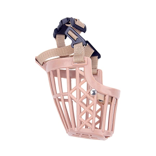 Justerbart munkorg för hundar, hög hållbarhet, andningsbar plast, anti-skäll, säker munskydd, husdjurstillbehör Pink 4