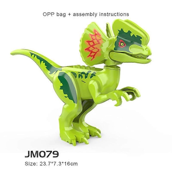 Til børn Stor Fuld størrelse Rex Indominus Dinosaur Figur Byggeklodser Legetøj Gave JM079