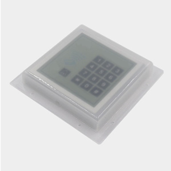 Vandtæt dækken til dørklokke, dørklokke regnslag til adgangskontrol tastatur S Sort Clear Square