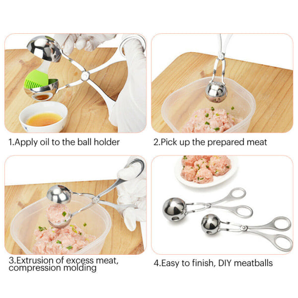 Perfekte frikadeller - Frikadelle-tang! - 4.8cm