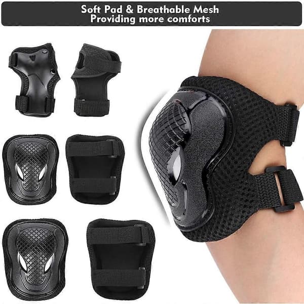 MD-611 6 st/set Barn Cykel Rullskridskor Knä Armbåge Handledsskydd Skateboard Skidskydd Style E