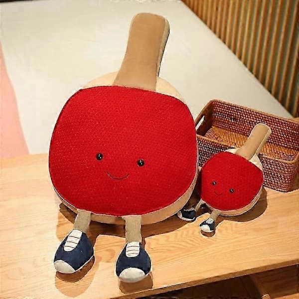 Pingisracket Kudde 30x15cm Mjuk Leksak Barn Födelsedagspresent Heminredning, TH