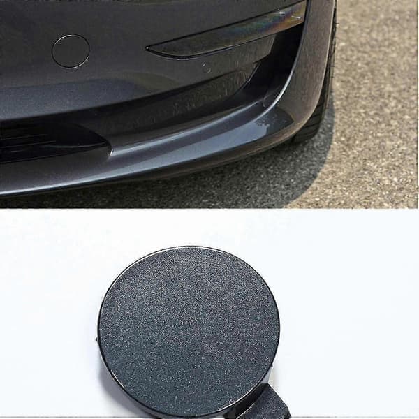 Front Tow Hook Cover til Tesla Model 3, Sort Erstatningskofangerdæksel (1460701-00-b) white