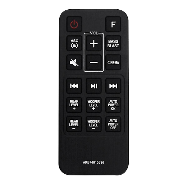 Akb74815396 Erstatningsfjernkontroll for LG Lydplanke Sj4r Sj4y Sj4y-s Fjernkontroll