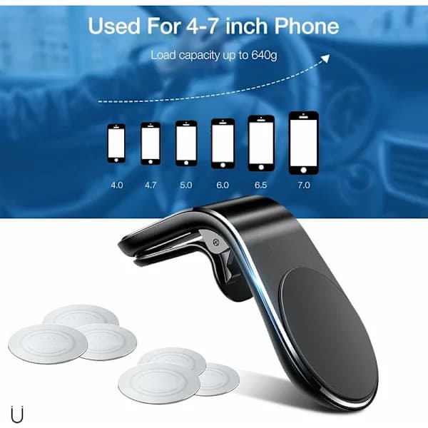 Mobiltelefonhållare för bil Magnetisk Luftventil Universal för iPhone,TH