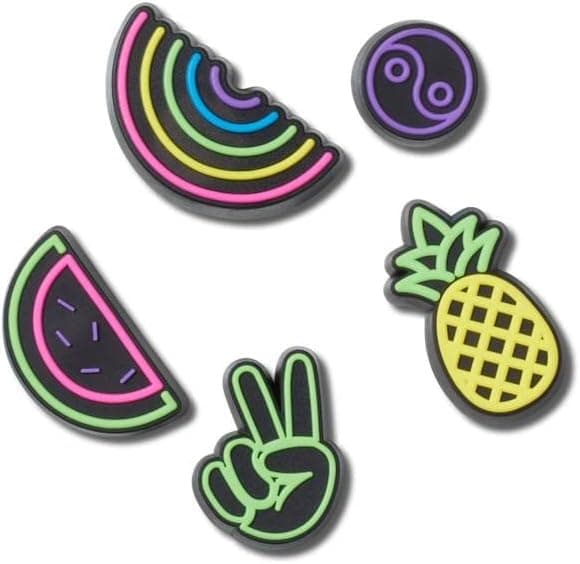 LED Sko-charms för både dam och herr, 5-pack, One Size