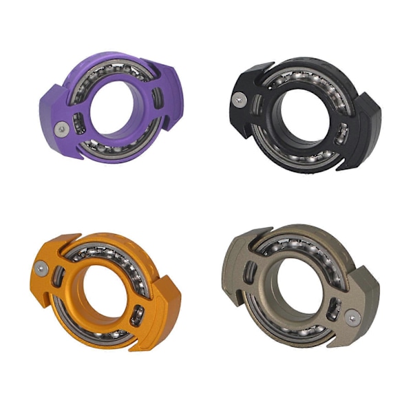 Ny Hot Hand Legetøj Multifunktionelle Finger Legetøj Sjov UFO Fingerspids Top Fidget Aluminium Anti-Stress Voksne Gave Atomreaktor violet