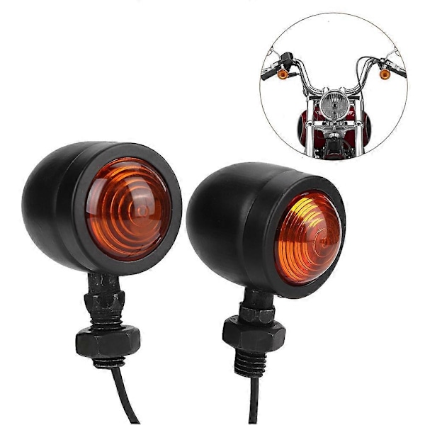 2 stk. Motorcykel LED Blinklys Drejeindikator Lampe Passer til Honda