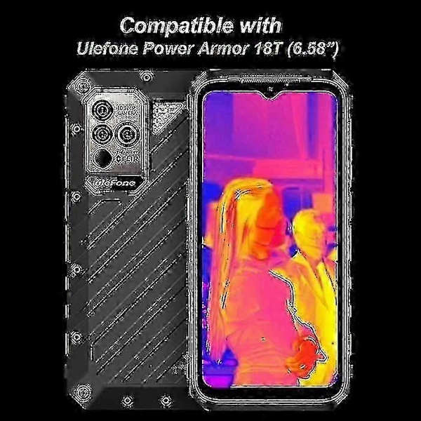 Transparent Skärmskydd i Härdat Glas för Ulefone Power Armor 18T 6.58 Tum med 2X Skydd