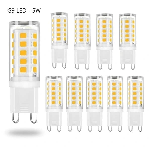 G9 LED-lampor 5W - Varmvit - 10 st.SA