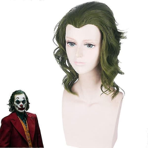 Joker Grön Peruk Fläck Kostym för Män