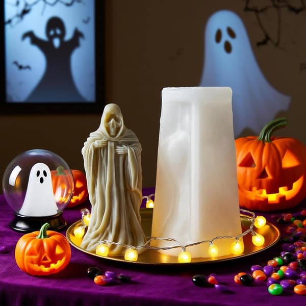3D-forme til Halloween - Kranieformede silikoneforme (J)