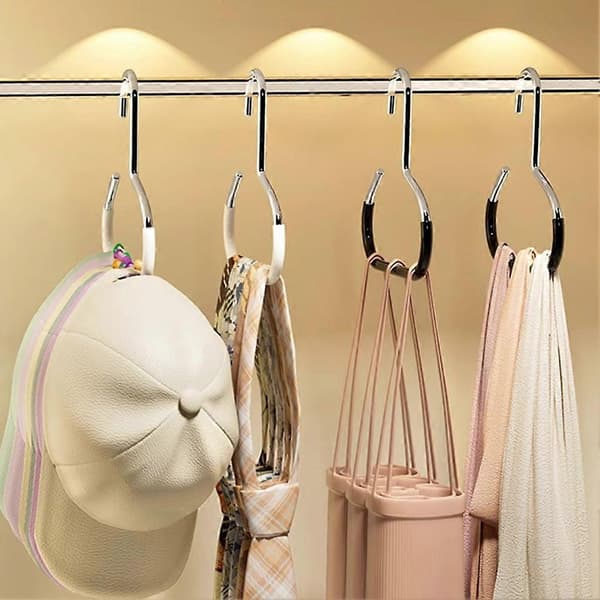 Hat Display Rack Anti Slip Storage Rack for Bag Clothes[J] White