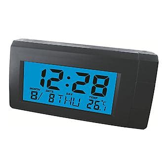 LCD-näyttö, mittari, kello, lämpömittari, volttimittari
