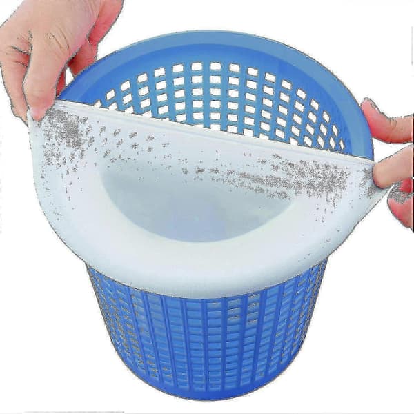 Pool Skimmer Sokker, Holdbare Elastiske Nylonfiltre til Pools, Hvid