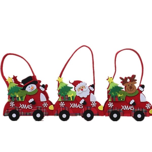 2 st julklappspåsar för barn i non-woven tecknad design [J] Snowman