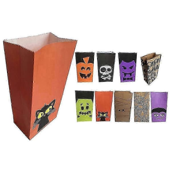 Halloween Godispåsar Kraftpapper för Presentförpackning 6st-inst[J]