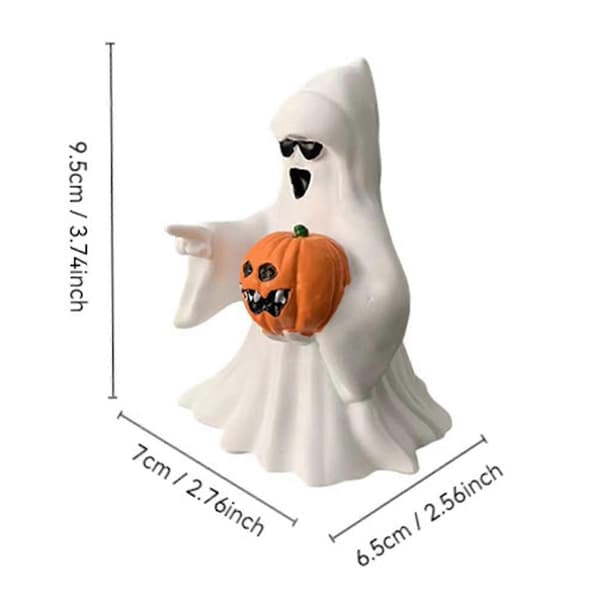 Skummel Spøkelsesfigur Samleobjekt Ornament Hjemmedekorasjon