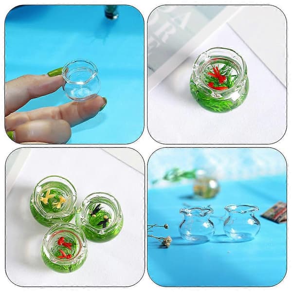 Transparenta Miniakvarier i Glas för DIY-dekoration 5-pack