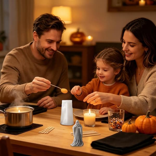 3D-forme til Halloween - Kranieformede silikoneforme (J)