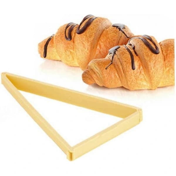 Plast croissantkutter, brødform, dessertstempel, kjevle