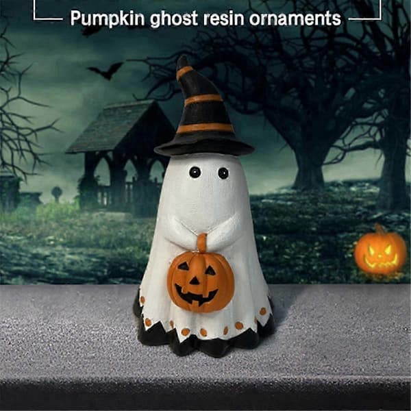 Spöklika Halloween-prydnader i harts, 3-pack