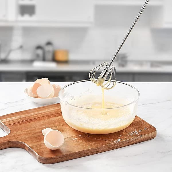 2 eggvisper, multifunksjonell halvautomatisk håndholdt visp i rustfritt stål[J]