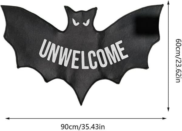 Sjov Goth Halloween Dørmåtte 90x60cm (JJ)