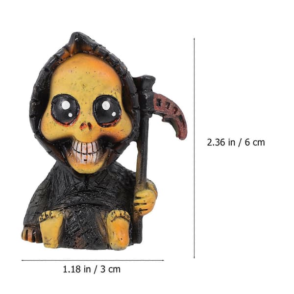 Spökhus Halloween Harts Staty Ornament 10cm 2-pack