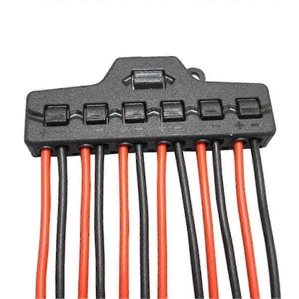 4 stk. 6-ports push-in ledningsforbindere, kabelsplitter til LED-belysning