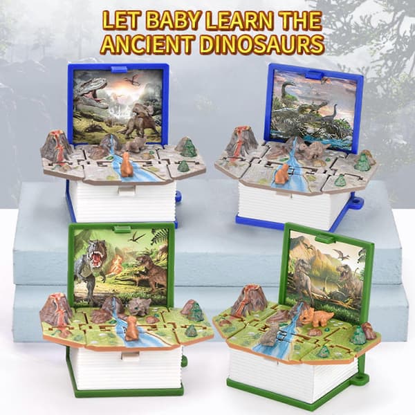 Mini 3D Dinosaur Nøglering Legetøj Angstlindring Sødt Tilbehør