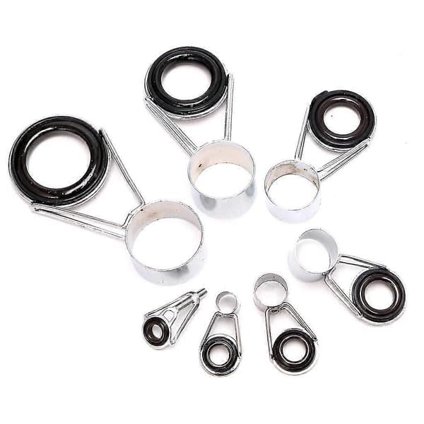 Fiskespö Ringar Set 7 st Toppring Teleskopisk Reparation