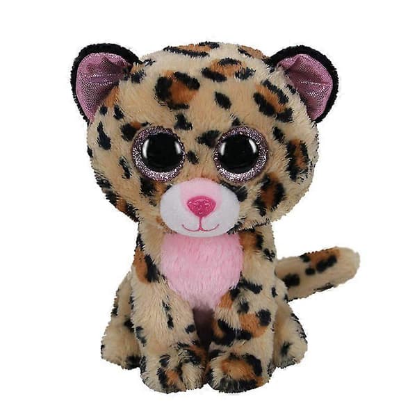 Leopard djurleksaker Stora ögon plyschleksaker Julklappar Barnleksaker[J]