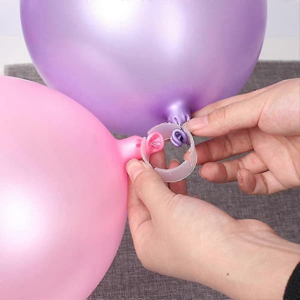 50/100 stk. ballonfester, ballonclips, ringe, forbindere 100pcs