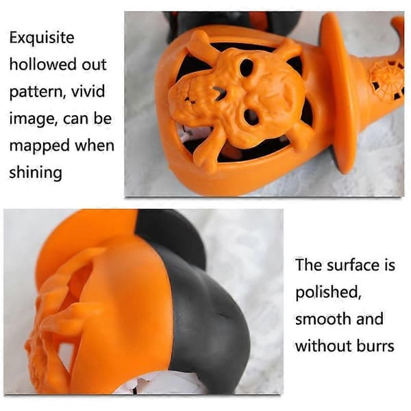 LED Gresskarlykt Halloween Dekorasjon 12-pakning
