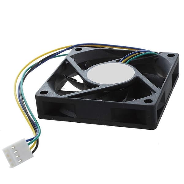 70x70x15mm 12V 4-bens PWM PC Computer Case CPU Køler Køleventilator Sort[J]