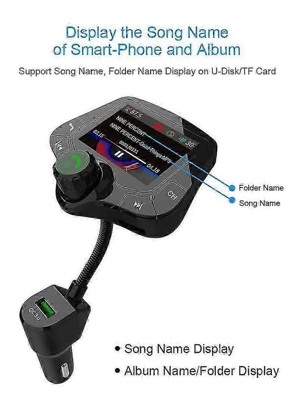 DAB/DAB+-sovitin USB-latauksella, Bluetoothilla ja kahdella digitaalisella radionäytöllä