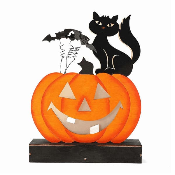 Halloween Træ Græskar Ornamenter Sæt med 6