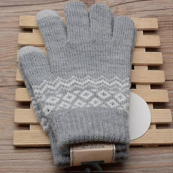 Handsker Vinter Kvinder - Touchscreen Varme Vinter Strikkede Handsker Vinterhandsker Liner Foret Strik Herre Termiske Snehandsker