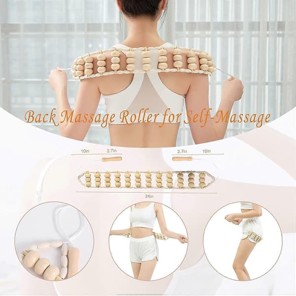Kropsskulptur Massage Kit Træ Maderoterapi Rulle Anti-Cellulite Lymfedrænage