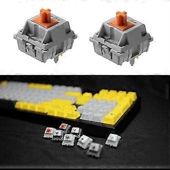 Brugerdefinerede Mekaniske Orange Kontakter 57g 5-Pin Holdbare