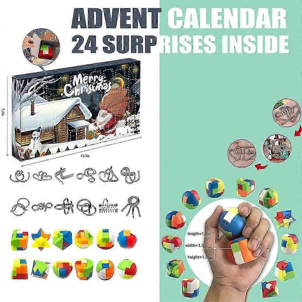 Julekalender Lekegaveeske Nedtelling Dekompresjonsleker for Barn[J] B