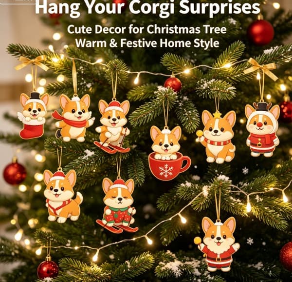 Corgi Adventskalender 2026, 24-dagers nedtelling til jul med søte Corgi samleobjekter (J)