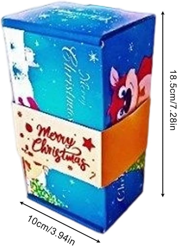 Foldbare julepengekasser, dekorative papirkasser, der måler 18,5 x 10 cm (J)