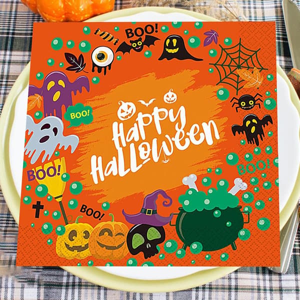 Halloween-servietter (20 stk) - Festdekorasjon - Håndservietter (J)