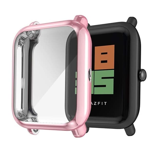 Lämplig för Amazfit Bip Skyddsfodral Rosa[J]