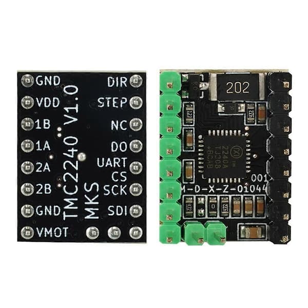 TMC2240 3D-skriver Steppermotor Driver Stepper Driver Modul med kjøleribbe for 3D-skriver Kontroller Hovedkort
